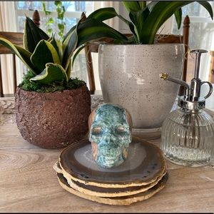 Ocean Jasper crystal skull